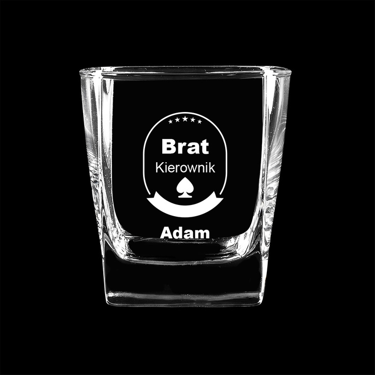 PERSONALIZOWANA szklanka do whisky DLA BRATA KIEROWNIKA