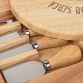 Deska do serów grawerowana na prezent DLA PARY - PRZEZ ŻOŁĄDEK DO SERCA