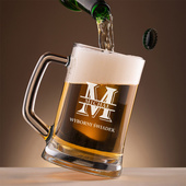 Kufel do piwa z grawerem DLA ŚWIADKA – imię i „Wyborny Świadek”