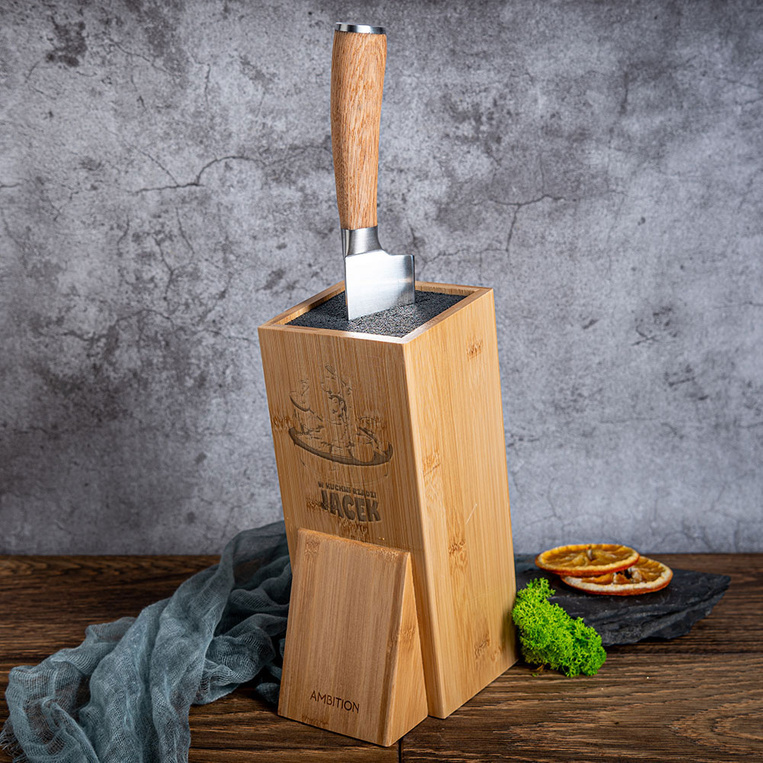 Stojak do noży DLA KUCHARZA z grawerem PREZENT NA IMIENINY URODZINY