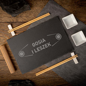 Personalizowany zestaw do sushi PREZENT NA ROCZNICĘ z grawerem