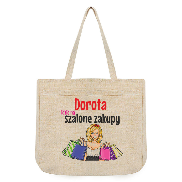 Torba na zakupy z NADRUKIEM na prezent dla PRZYJACIÓŁKI