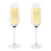 2 kieliszki do szampana NAJLEPSZY MĄŻ I NAJLEPSZA ŻONA prezent dla dwojga