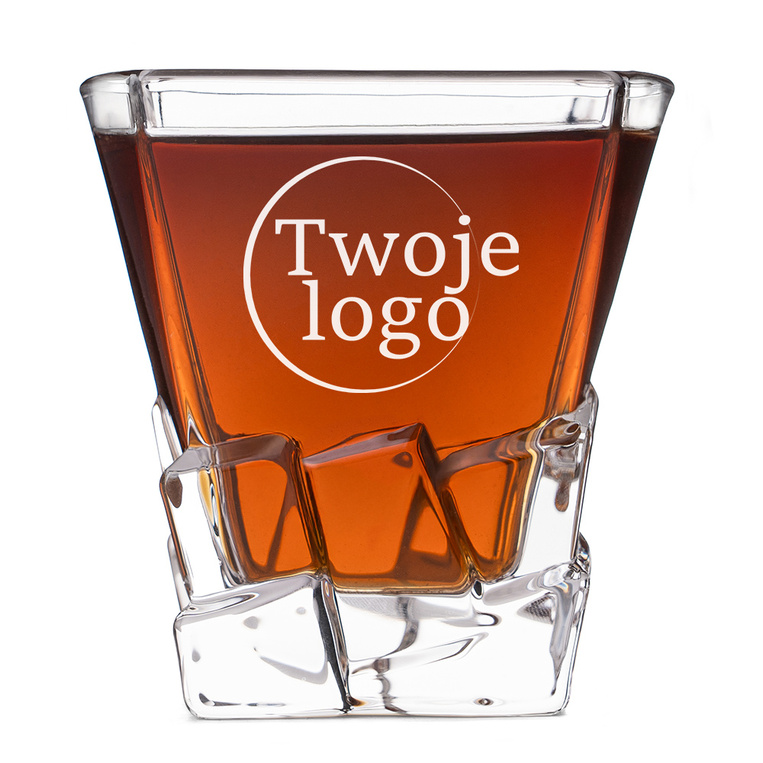 Szklanka Lodowa Premium z grawerem LOGO FIRMY – elegancki upominek biznesowy