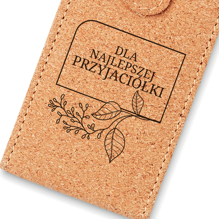 Zestaw do manicure w korkowym etui GRAWEROWANY PREZENT DLA PRZYJACIÓŁKI