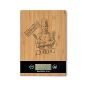 Waga kuchenna z grawerem NIE ZADZIERAJ Z KUCHARZEM + IMIĘ na prezent