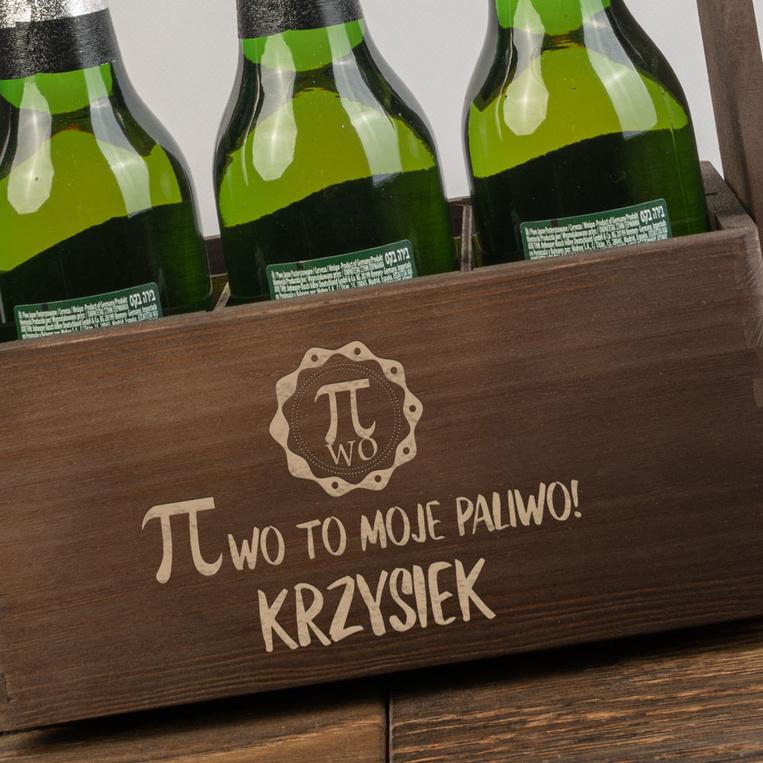 Nosidło na piwo z grawerem PIWO TO MOJE PALIWO + IMIĘ