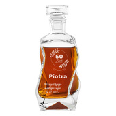 Elegancka karafka do whisky  na prezent z okazji 50 URODZIN