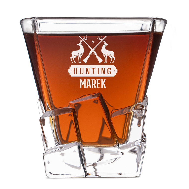 Szklanka Lodowa DLA MYŚLIWEGO z grawerem – personalizacja imieniem