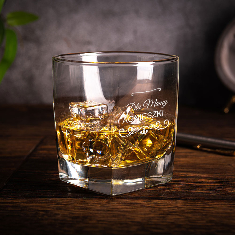 Szklanka do whisky z grawerem DLA MAMY + IMIĘ