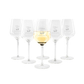 6 kieliszków do wina DLA MŁODEJ PARY na ŚLUB z grawerem ZESTAW