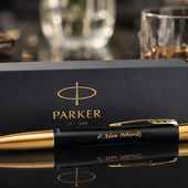 Długopis PARKER Złoty z grawerem z okazji zdobycia stopnia naukowego