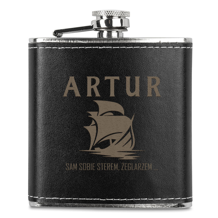 Piersiówka DLA ŻEGLARZA, MARYNARZA z peronalizowanym grawerem