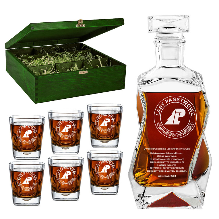 PODZIĘKOWANIA DLA LEŚNIKA - Zestaw do whisky – PODZIĘKOWANIA EMERYTURA