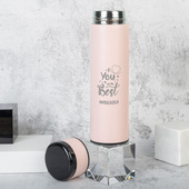 Personalizowana butelka termiczna różowa z grawerem "You are the Best" + Imię