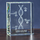 Oś czasu jako Jubileuszowa Statuetka Firmowa - Grawer 3D