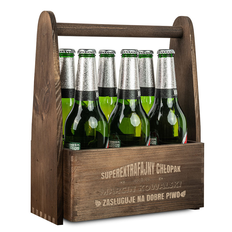 Nosidło na 6 piw DLA CHŁOPAKA z twoim grawerem