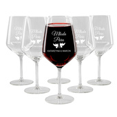 6 kieliszków z TWOIM GRAWEREM na prezent dla MŁODEJ PARY