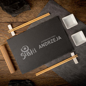 Zestaw do sushi z grawerem PODSTAWOWE MENU dla niego