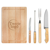 Zestaw akcesoriów do grilla z grawerem TWOJEGO LOGA FIRMOWEGO