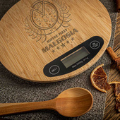 Waga kuchenna z grawerem DLA MISTRZA PIZZY prezent personalizowany