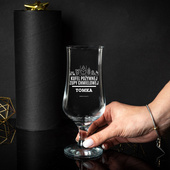 Pokal z grawerem w zestawie z prezentową tubą - Upominek