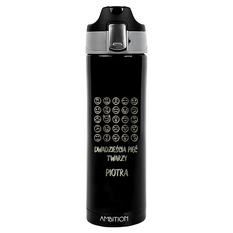 Kubek termiczny z imieniem dla niego - 25 TWARZY PIOTRA