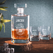 Zestaw DLA GENTLMENA karafka i 6 szklanek NA PREZENT DLA NIEGO