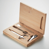 Zestaw do manicure w bambusowym etui NA PREZENT DLA SIOSTRY z twoim grawerem