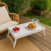 Stolik śniadaniowy z grawerem na 25-lecie ślubu – prezent ROCZNICA SREBRNA