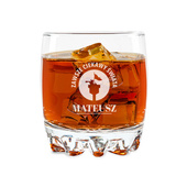 Szklanka do whisku dla AMATORA PODRÓŻY z twoim grawerem