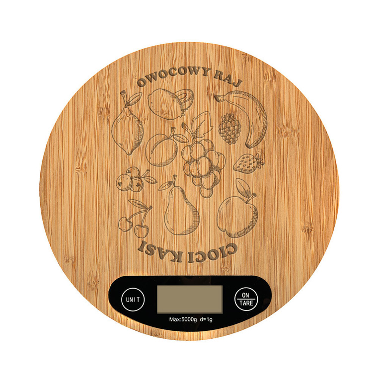 Waga kuchenna z grawerem prezent DLA CIOCI DLA BABCI na imieniny