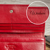 Elegancki portfel damski czerwony Wittchen z Twoim Grawerem