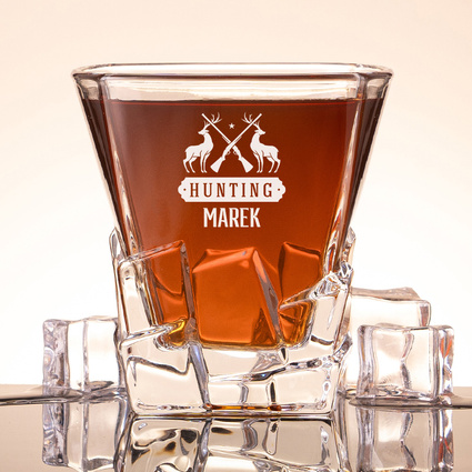 Szklanka Lodowa DLA MYŚLIWEGO z grawerem – personalizacja imieniem