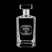 PERSONALIZOWANA KARAFKA z grawerem SZLACHETNY ROCZNIK + IMIĘ