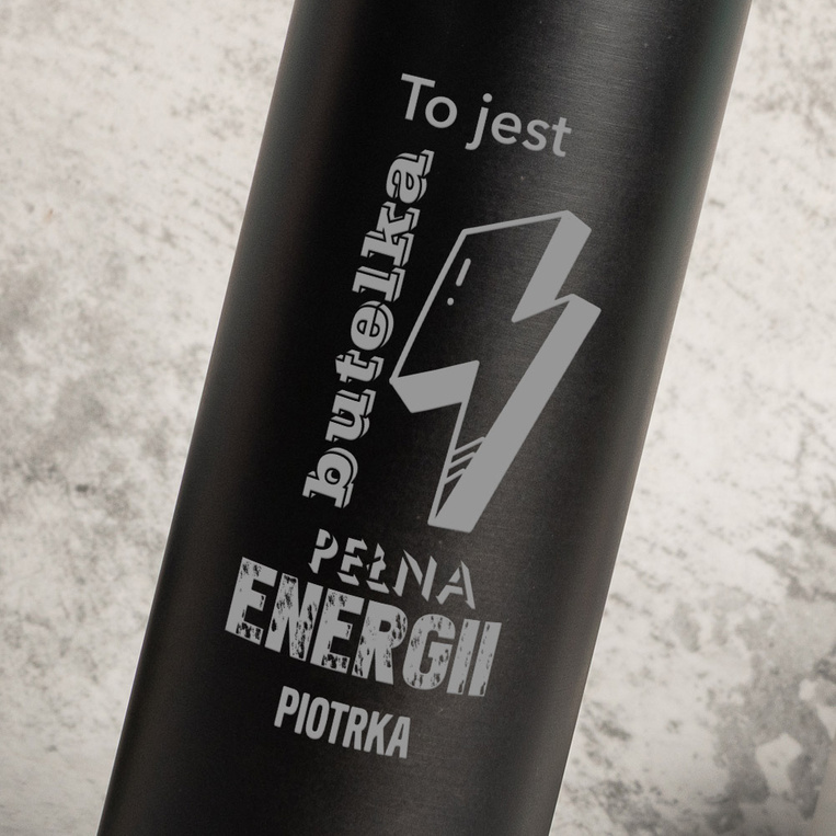 Personalizowana butelka termiczna z grawerem PREZENT DLA AKTYWNEGO FACETA