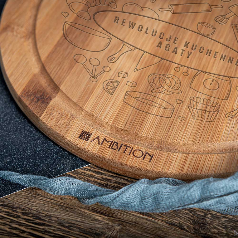 REWOLUCJE KUCHENNE deska do krojenia z TWOIM GRAWEREM na prezent DLA ŻONY