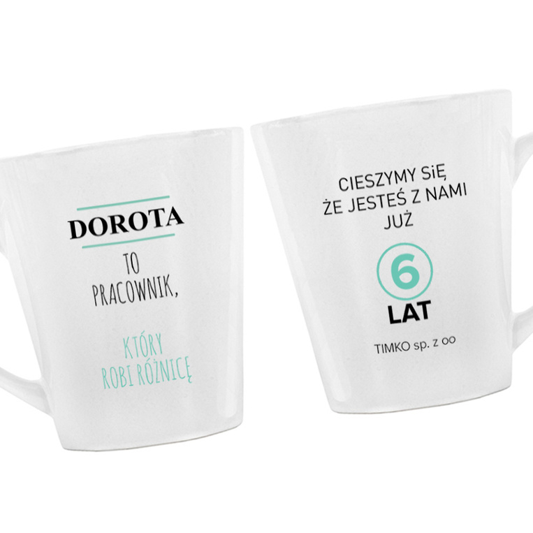 Kubek Latte DLA WYRÓŻNIAJĄCEGO SIĘ PRACOWNIKA