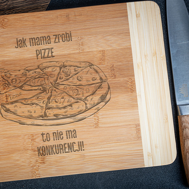 Deska do krojenia z grawerem PREZENT DLA MAMY personalizowany