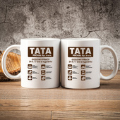 Kubek dla Taty „TATA Sp. z o.o.” – personalizowany kubek z nadrukiem