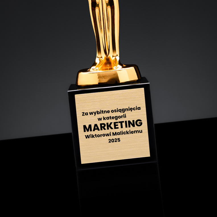 Statuetka DLA MARKETERA – nagroda za osiągnięcia w marketingu