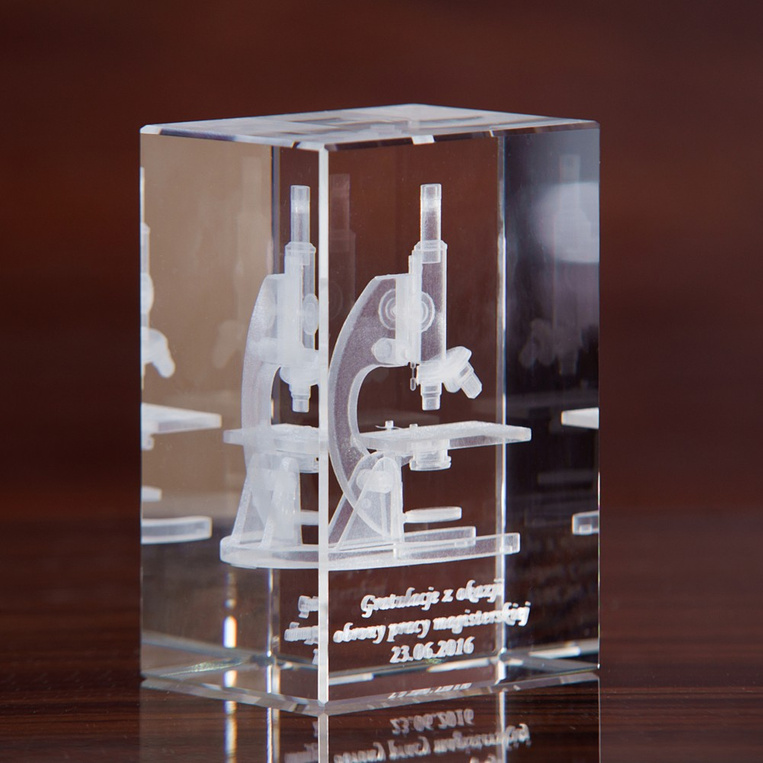 Gratulacje z okazji OBRONY PRACY MAGISTERSKIEJ - Mikroskop 3D