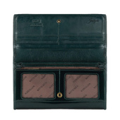 Zielony portfel damski Wittchen z grawerem - personalizowany prezent