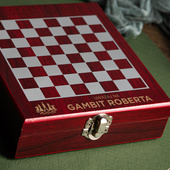 Akcesoria do wina z szachami PERSONALIZOWANY PREZENT