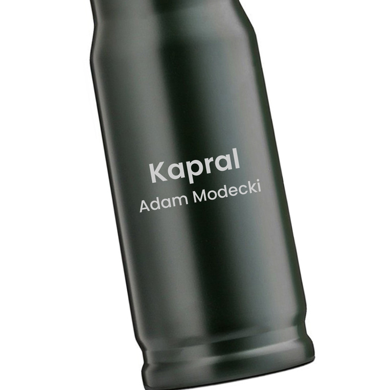 Wojskowy termos pocisk z grawerem – KUBEK TERMICZNY DLA ŻOŁNIERZA