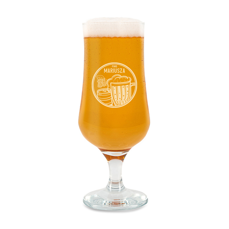 Pokale do piwa z grawerunkiem PIWO + IMIĘ na prezent