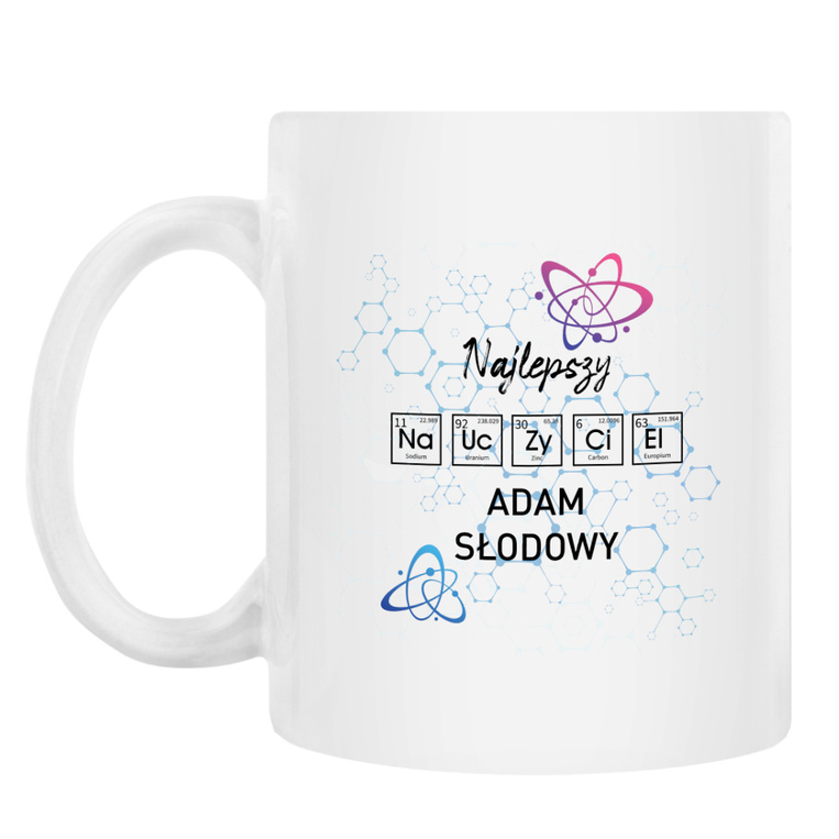 PERSONALIZOWANY kubek z nadrukiem DLA NAUCZYCIELA CHEMI