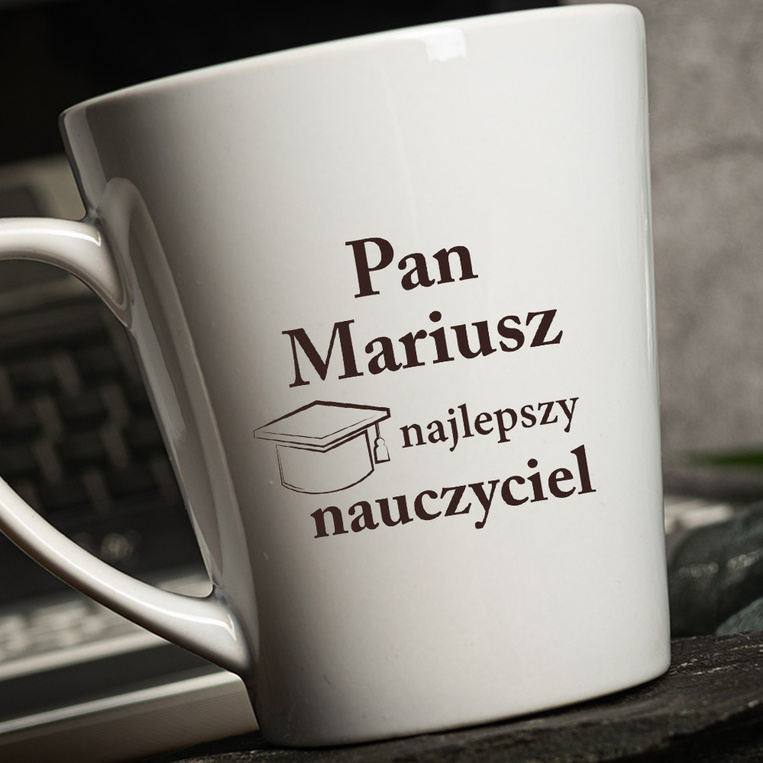 Kubek Latte z personalizowanym nadrukiem NAJLEPSZY NAUCZYCIEL