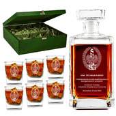 Prezent dla strażnika Straży Granicznej - zestaw do whisky z grawerem