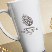 Kubek Latte Max z nadrukiem NAJWIĘKSZA SZYCHA W MIEŚCIE
